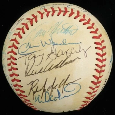 Philadelphia Phillies Legends Multi Signed Baseball Richie Ashburn PSA DNA COA - Image 1 of 4