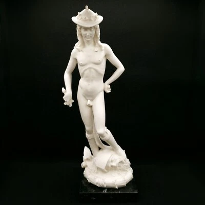 Vintage A. Santini Classic Figure "David and Goliath" Sculpture Italy - Image 1 of 4