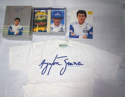 Ayrton Senna 4 VHS video Box t-shirts Photo Book japan FUJI TV Special limited - Image 1 of 4