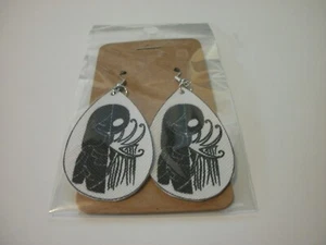 THE NIGHTMARE BEFORE CHRISTMAS FAUX LEATHER FISHHOOK STYLE EARRINGS - Picture 1 of 3