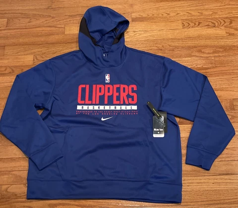 Men's LA Los Angeles Clippers Nike Spotlight On Court Practice Hoodie NWT XL Cover