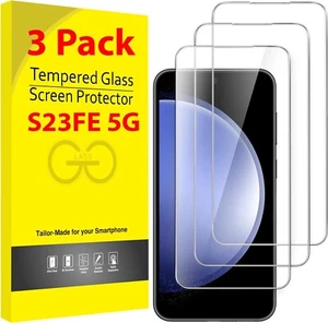 3 Pack Tempered Glass Screen Protector For Samsung Galaxy S23 FE 5G Full Cover - Picture 1 of 7
