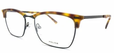Police Glasses Frame Linear 3 Amber Tortoise with Ruthenium 52mm VPL135 0711 - Image 1 of 4