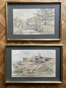 Ein Paar Aquarelle von Tony Goodchild - signiert & datiert - moderner britischer Stil - Bild 1 von 18