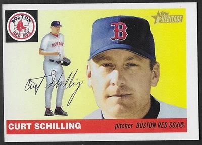 Topps Heritage #436 2004 Curt Schilling Sox SP Foto 1 de 2