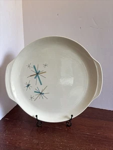 VTG Salem North Star Atomic Starburst Serving Platter 12” Handle13.25” Oven MCM - Picture 1 of 7