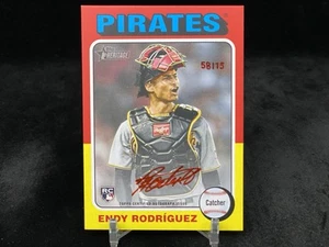 ENDY RODRIGUEZ 2024 TOPPS HERITAGE #ROA-ER ROOKIE INCHIOSTRO ROSSO AUTO /75 PIRATI - Foto 1 di 2