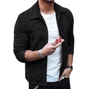 Herren Mode Jacken Slim Fit Kleidung Winderbreaker ReißVerschluss MäNtel Mo3926 - Bild 1 von 8