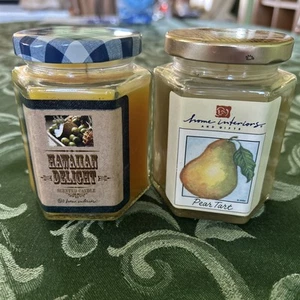 Home Interiors Vintage Hawaiian Delight & Pear Tart Scented Jar Candles - Picture 1 of 5
