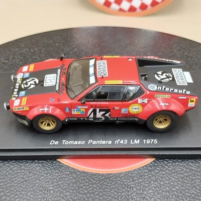 SPARK 1/43 De Tomaso Pantera #43 LM 1975 Red Le Mans Rubens Bozzetto S0527 - Image 1 of 4