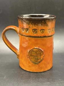 Vintage Baldelli Ceramic Rooster Mug Cup Pottery Cup Mug MCM HTF Numbered - Picture 1 of 19