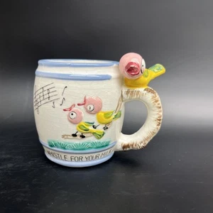 Fischietto vintage anni '50 per il tuo latte tazza bambino Ross prodotti uccellino su tazza - Foto 1 di 8