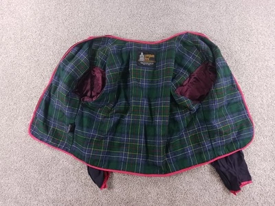 London Fog 42 Reg Womens Jacket Liner Zipper Green Plaid Red - Image 1 of 4