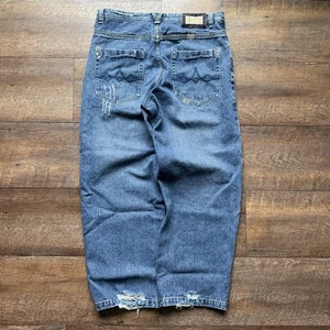 Vintage 2000’s Mens 36 SouthPole Embroidered Patch Grunge Baggy Y2K Rare Jeans - Bild 1 von 14
