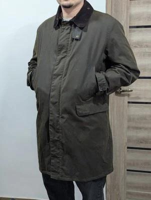 Водонепроницаемая хлопковая оливковая деревенская куртка Barbour Nairn с воском - Изображение 1 из 4