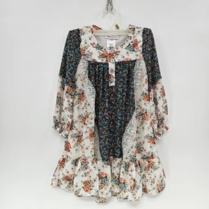 Bonnie Jean Boho Floral Prarie Dress Toddler Girls size 5 Mixed Media - Picture 1 of 8
