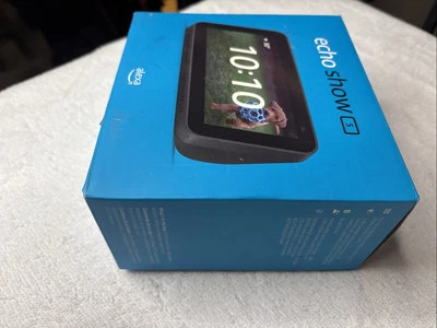 Echo Show 5 (2nd Gen) HD Smart Display with Alexa 2MP Camera Charcoal Unopened - Image 1 of 4