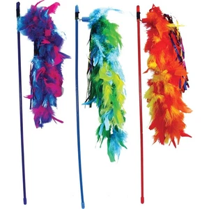 Multipet Dangler Wand Cat Toy MP22260 Multipet MP22260 784369222609 Feather - Picture 1 of 1