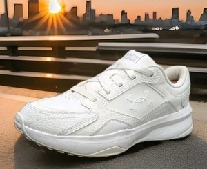 Scarpe Under Armour UA Edge taglia 8 pelle bianca passeggio corsa 3028569-100 - Foto 1 di 15