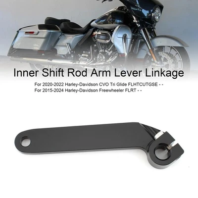 1602-0868 Inner Shift Rod Arm Lever Linkage Road King FLH FLT FLRT 84-19 Black U - Image 1 of 4