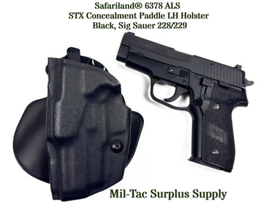 Safariland® 6378 ALS STX Concealment Paddle LH Holster, Black, Sig Sauer 228/229 - Image 1 of 4