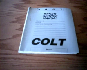 1987 Dodge Colt Import Service Repair Shop Manual  - Picture 1 of 1