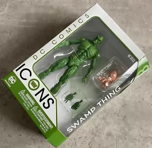 DC COLLECTIBLES - ICONS #18 - SWAMP THING - Collectible Action Figure - BNIB - Picture 1 of 11