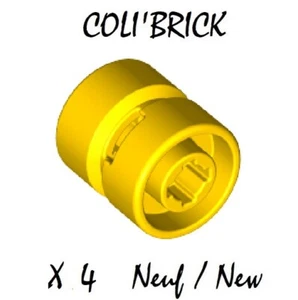 Lego 6014 - 4x Felge Rad / Wheel 11 mm D.x12mm - Yellow - New Neu - Bild 1 von 1