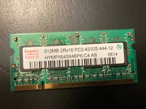 Hynix 512MB 2Rx16 PC2-4200S-444-12 DDR2 Laptop Memory - Picture 1 of 1