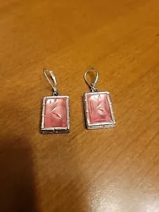 Pendientes de colección Givenchy Couture rosa lucita estampados Givenchy - Imagen 1 de 7