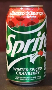 Canneberge épicée hiver SPRITE 2023 SCELLÉE ET VIDE rare édition limitée aromatisée - Photo 1/4