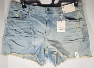 A.N.A Woman’s Denim  Destroyed Shorts Sz 16 (New) - Picture 1 of 10