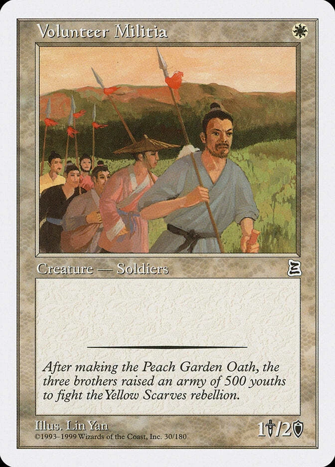Volunteer Militia [Portal Three Kingdoms] Magic MTG - Image 1 of 1