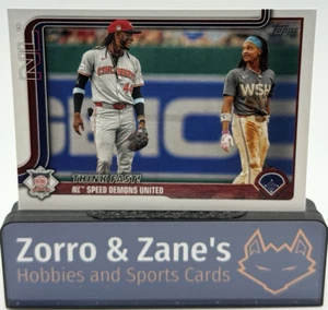 Elly De La Cruz CJ Abrams 2025 Topps Serie 2 Think Fast Speed Demons United 639 - Imagen 1 de 2