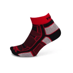 Thorlos Large Unisex Trail Running Lite Cushion Quarter Socks - Red Thunder - Picture 1 of 3