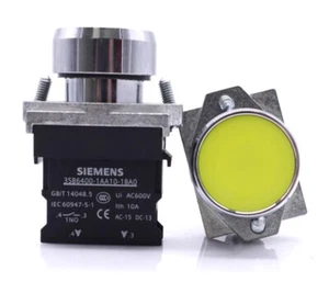 1pcs SIEMENS Push Button Switch 3SB6160-0AB30-1BA0 Yellow - Picture 1 of 1