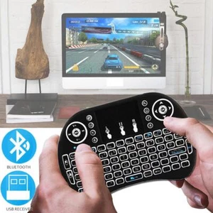 Bluetooth 2.4G Air Maus Fernbedienung mit Touchpad, bunte Hintergrundbeleuchtung. - Bild 1 von 28