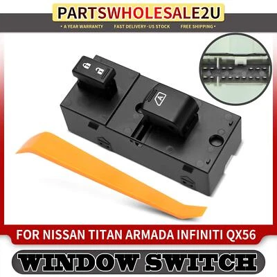 Interruptor de janela de energia do passageiro dianteiro para Nissan TITAN 2004-2015 Pathfinder Armada - Imagem 1 de 4