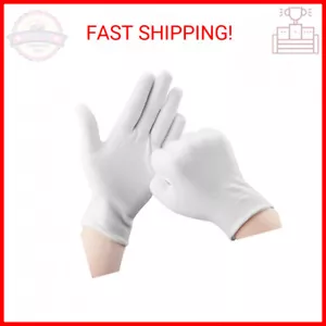 Cotton Gloves, 30 Pcs White Cotton Gloves for Dry Hands Moisturizing Eczema, Was - Picture 1 of 2
