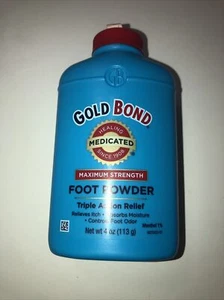 Gold Bond Maximum Strength Foot Powder, 4 Ounce Brand New Sealed WITH TALC TALCO - Picture 1 of 2