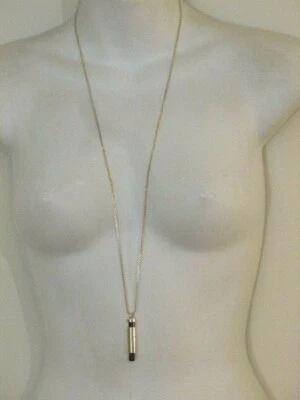 Colar pingente feminino Banana Republic sussurro ouro preto novo com etiquetas 59,50 - Imagem 1 de 4