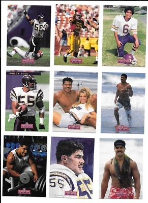 Junior Seau 1992 Proline Mobile (9) Card Promo Set (lot of 100 Sets) - Image 1 of 2