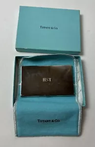 Tiffany & Co. astuccio/porta biglietti da visita vintage placcato argento, sacchetto e scatola - mono - Foto 1 di 16