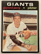 1971 Topps Gaylord Perry #140 Vintage Baseball San Francisco Giants HOF