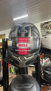 BELL RS-2 RS2 HELMET FULL FACE SIZE MEDIUM MATTE GREY BLACK MOTORCYCLE - Picture 1 of 4