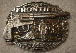 Frontier Colt DA- Belt Buckle, Award Design Medals, gold and silver plated - Picture 1 of 2