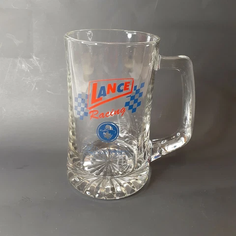 #43 Richard Petty LANCE RACING NASCAR, 20 oz Glass Mugs Excellent Condition Cover