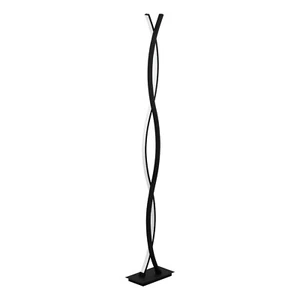 EGLO LED Stehleuchte modern LASANA 3 schwarz weiß Trittschalter EEK:D (Spek A-G) - Bild 1 von 7