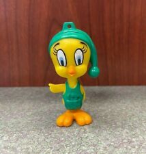 Vintage Looney Tunes 2.5" Tweety Bird Elf PVC Figure Ornament - Christmas Arbys