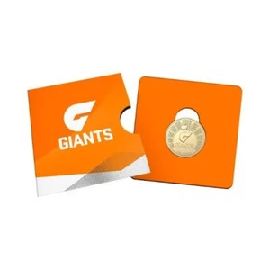Moneda coleccionable de la AFL Premiership 2024 $1 GWS Giants tarjeta de la Casa de la Moneda Real Australiana - Imagen 1 de 6